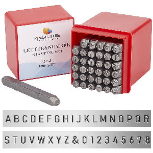 Juego de herramientas y sellos para escribir la frase semilla en metal, pack con 36 unidades de letras y numeros