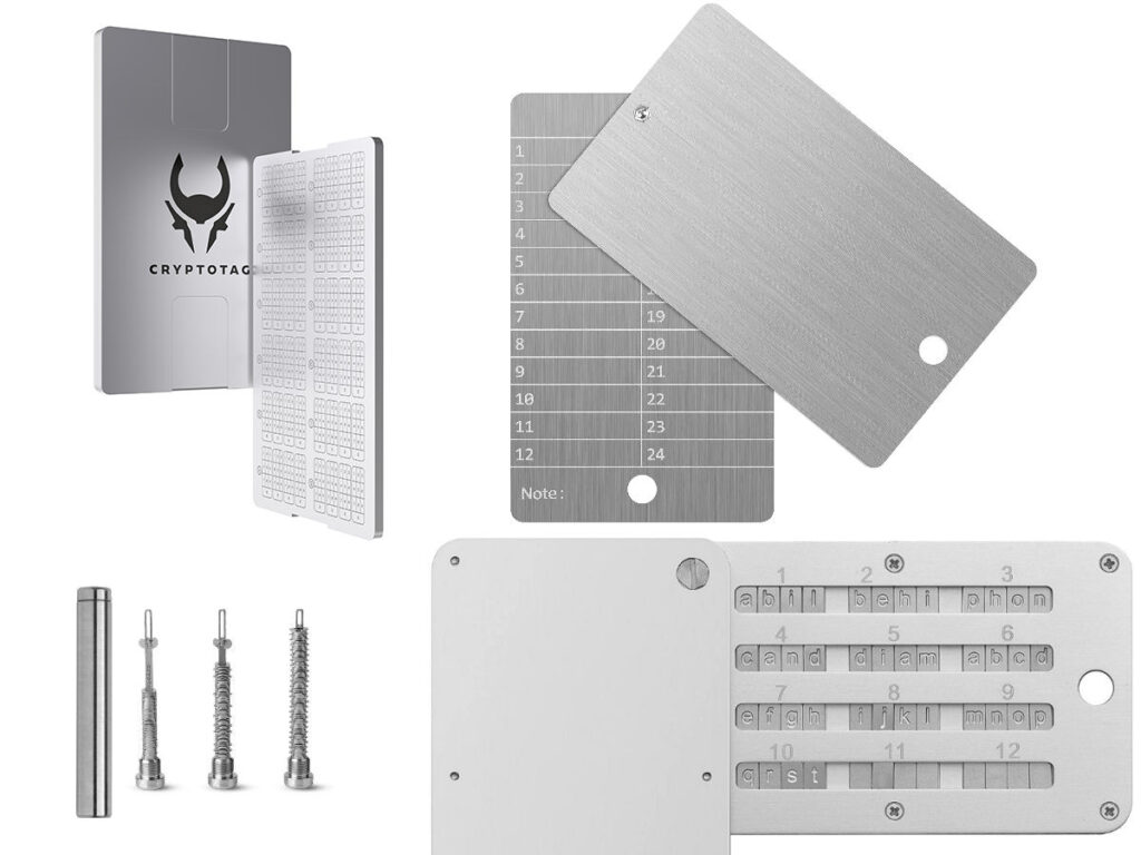Placas metálicas de acero inoxidable para anotar frases semilla